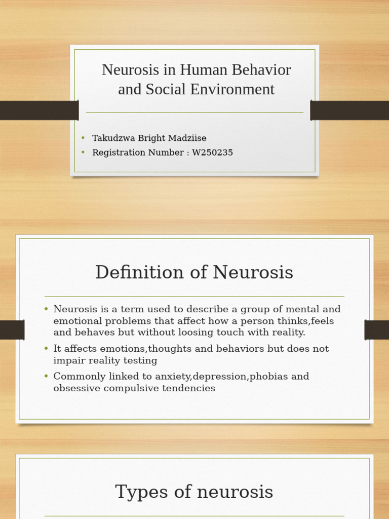 Understanding Neurosis and Its Impact | PDF