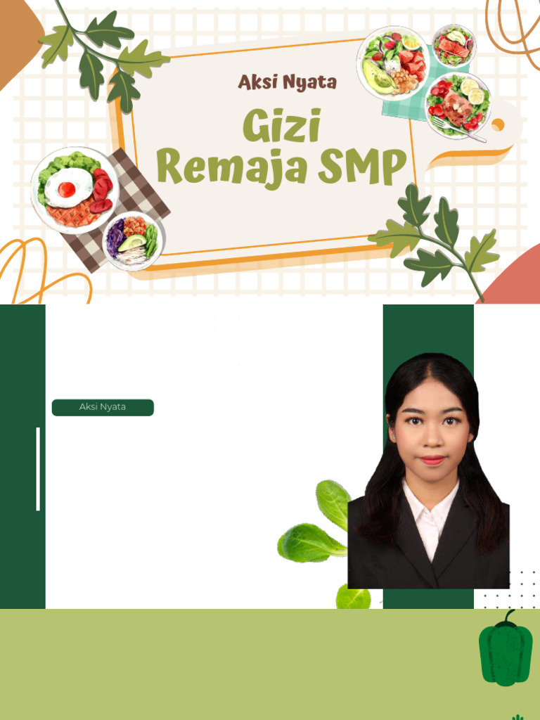 Aksi Nyata - Ss Gizi Remaja SMP - Sebtina - Compressed | PDF