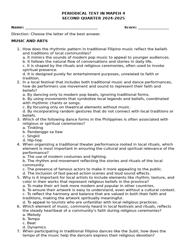 Rhythmic Patterns in Filipino Traditions | PDF | Dances | Rhythm