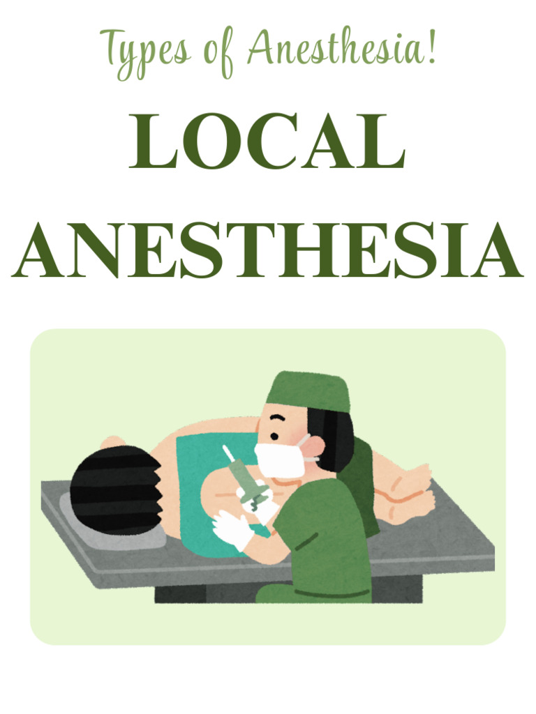Local Anesthesia | PDF