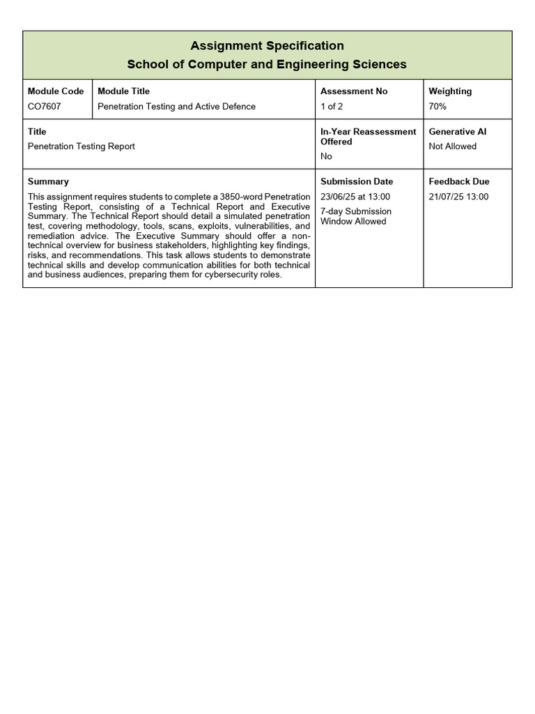Penetration Testing Report Guidelines | PDF | Penetration Test | Computing