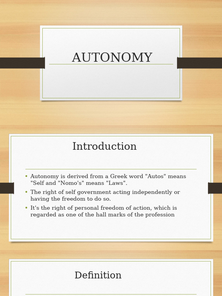 Understanding Autonomy in Nursing Practice | PDF | Autonomy | Nursing