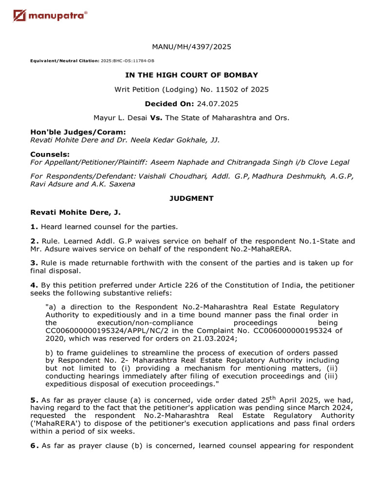 Mayur L Desai Vs The State of Maharashtra and Ors ...