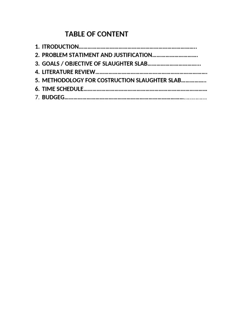 Slaughter Slab Design and Construction Guide | PDF | Animal Slaughter ...