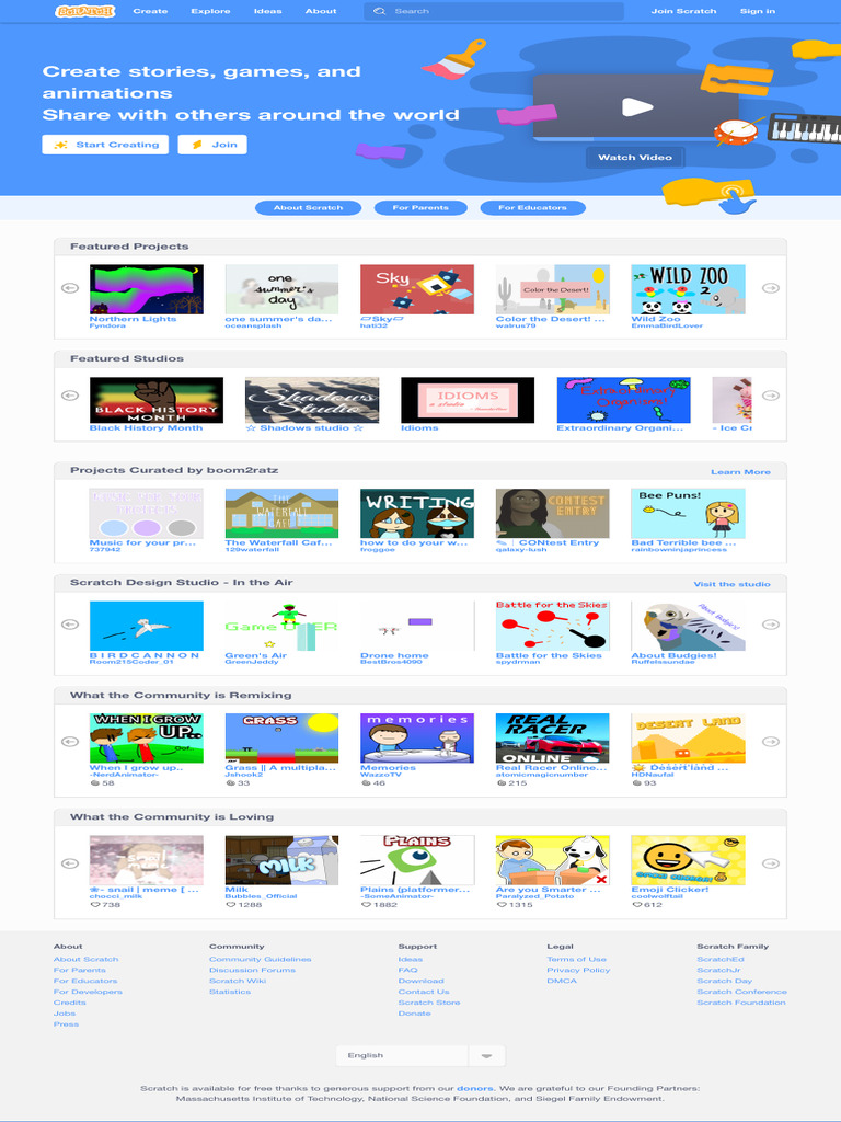 Scratch - Imagine, Program, Share | PDF