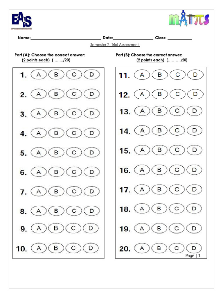 Grade 7 Math Trial Assessment 2024 | PDF | Triangle | Elementary ...