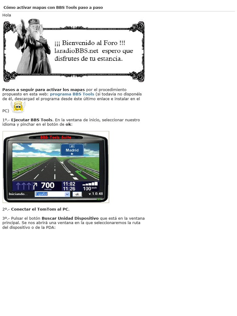 Activar Mapas con BBS Tools | PDF