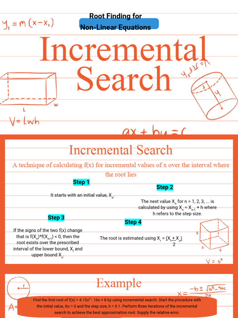 Incremental Search for Non-Linear Roots | PDF