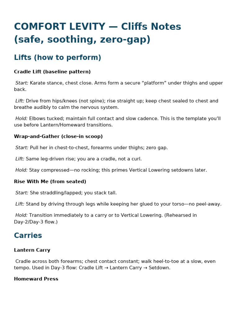 Levity Training Cliffsnotes | PDF