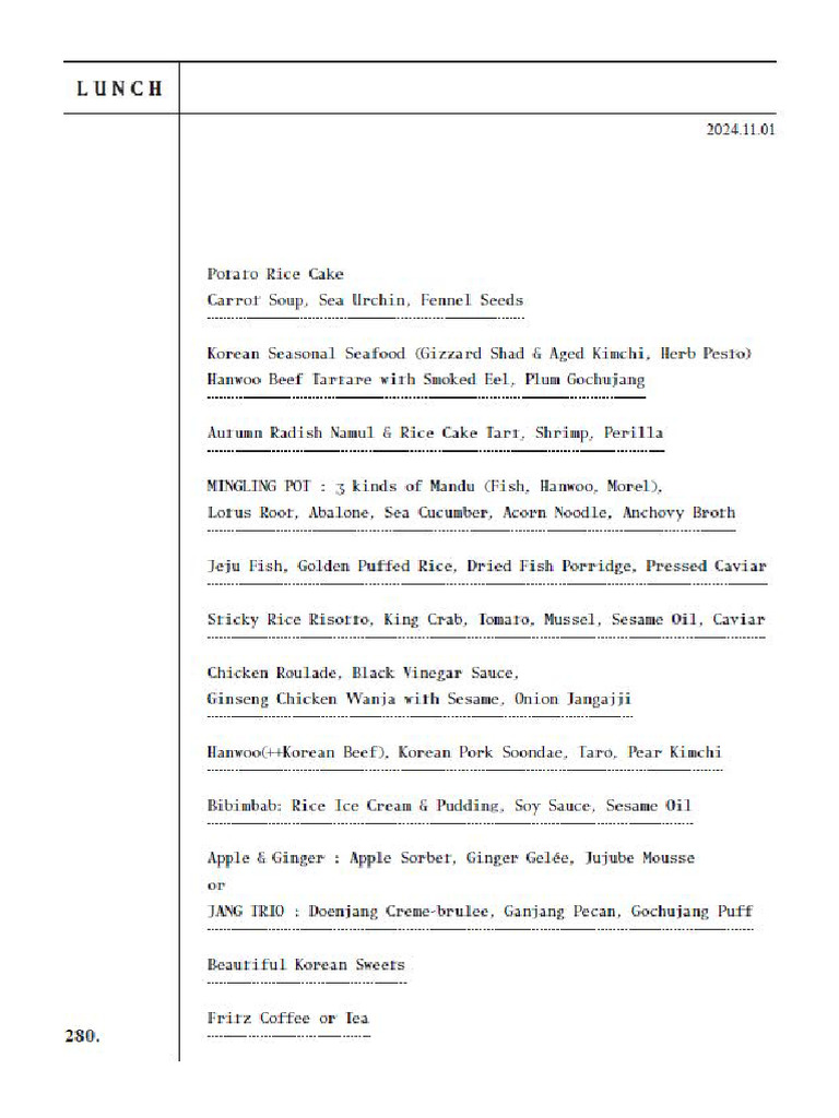 English Menu | PDF