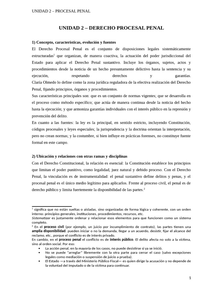 Introducción al Derecho Procesal Penal | PDF | Derecho penal | Ley procesal