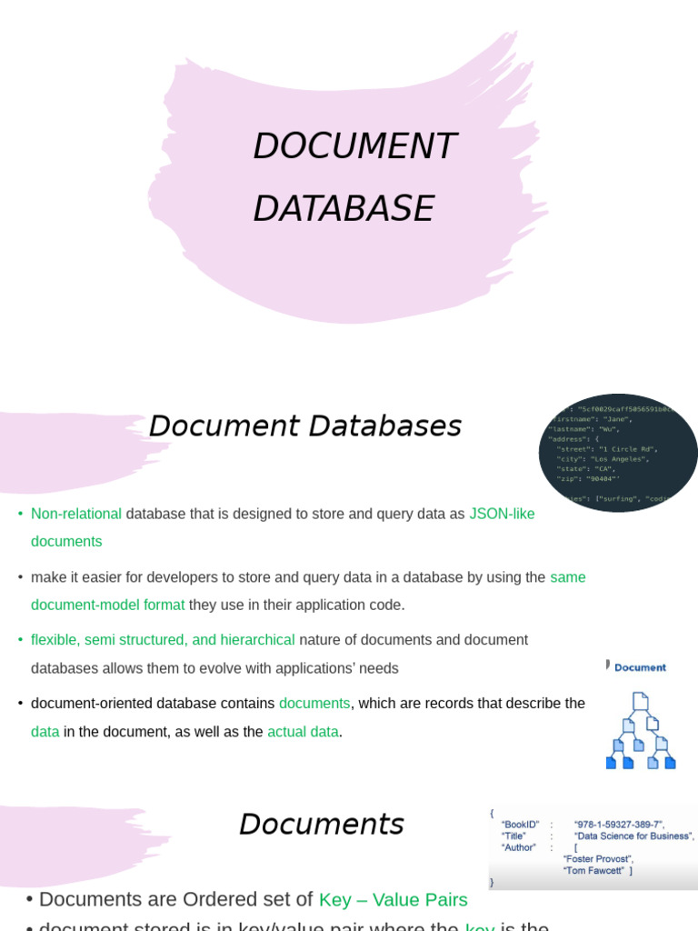 Document Store Database Overview | PDF | Databases | Json