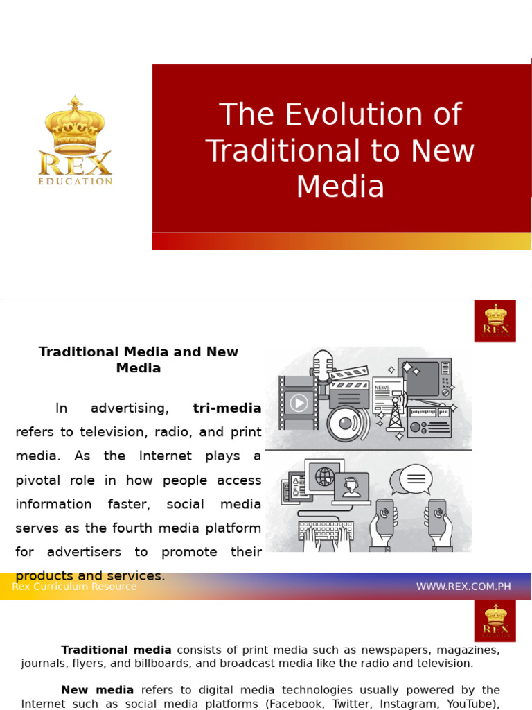 2 The Evolution of Traditional To New Media | PDF | Printing | Mass Media