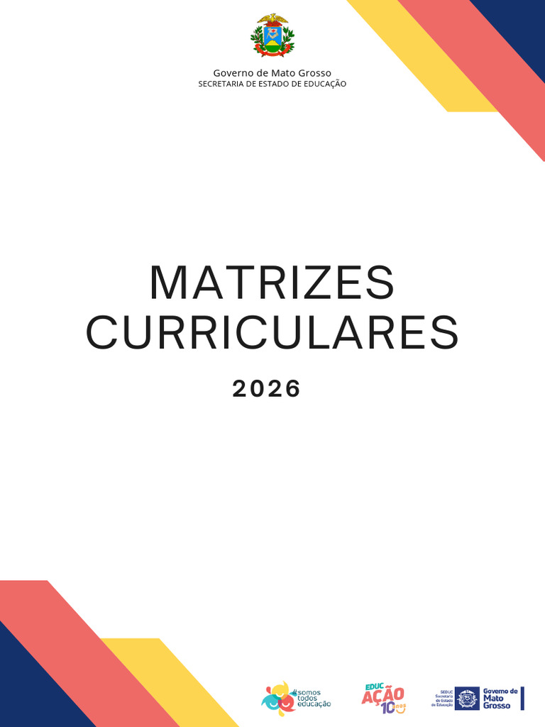 Matrizes Curriculares 2026 - MT | PDF | Science | Ciências naturais