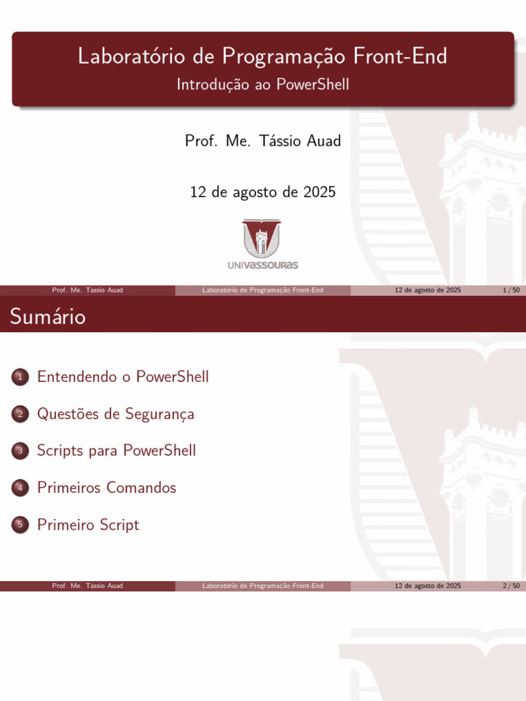 Introdução ao PowerShell para Iniciantes | PDF | Linguagem de script ...