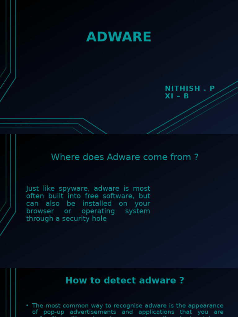 Understanding Adware: Detection & Prevention | PDF