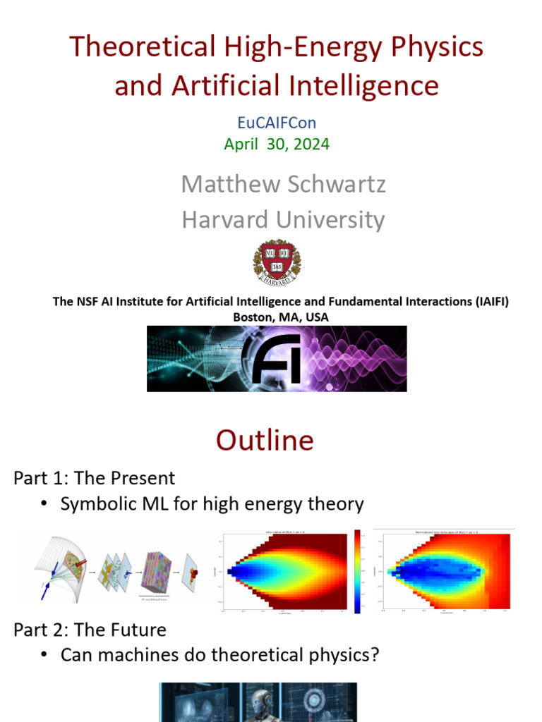 AI in Theoretical High-Energy Physics | PDF | Artificial Intelligence ...