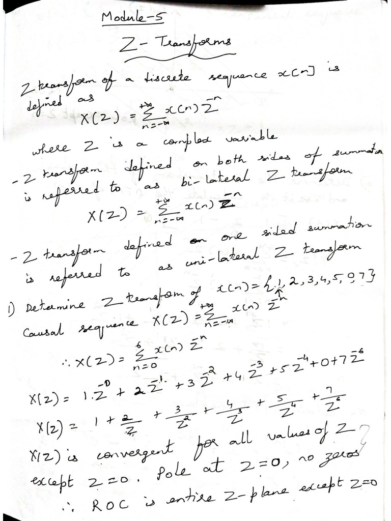 Z Transforms | PDF