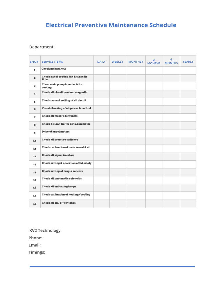 Electrical Checklist In Excel Format Electrical Panel Schedule 400x515