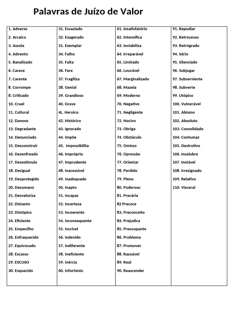 Juízo de Valor | PDF