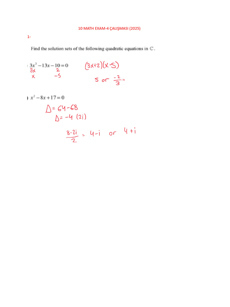 2025 Math Exam Study Guide | PDF