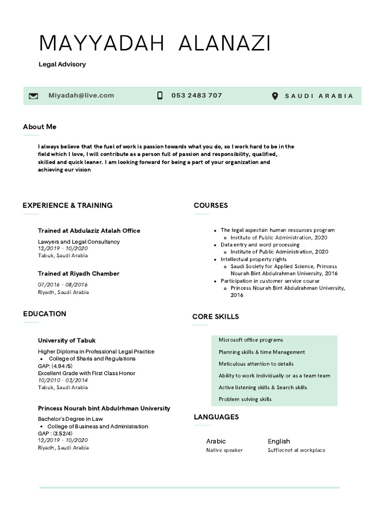 CVJ 1103241198 20220818234221 | PDF | Saudi Arabia | Riyadh
