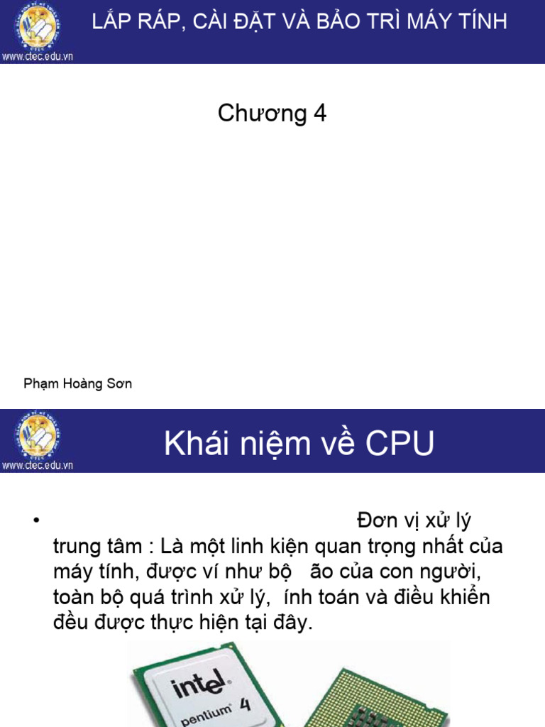 4 Chuong 4 - CPU | PDF