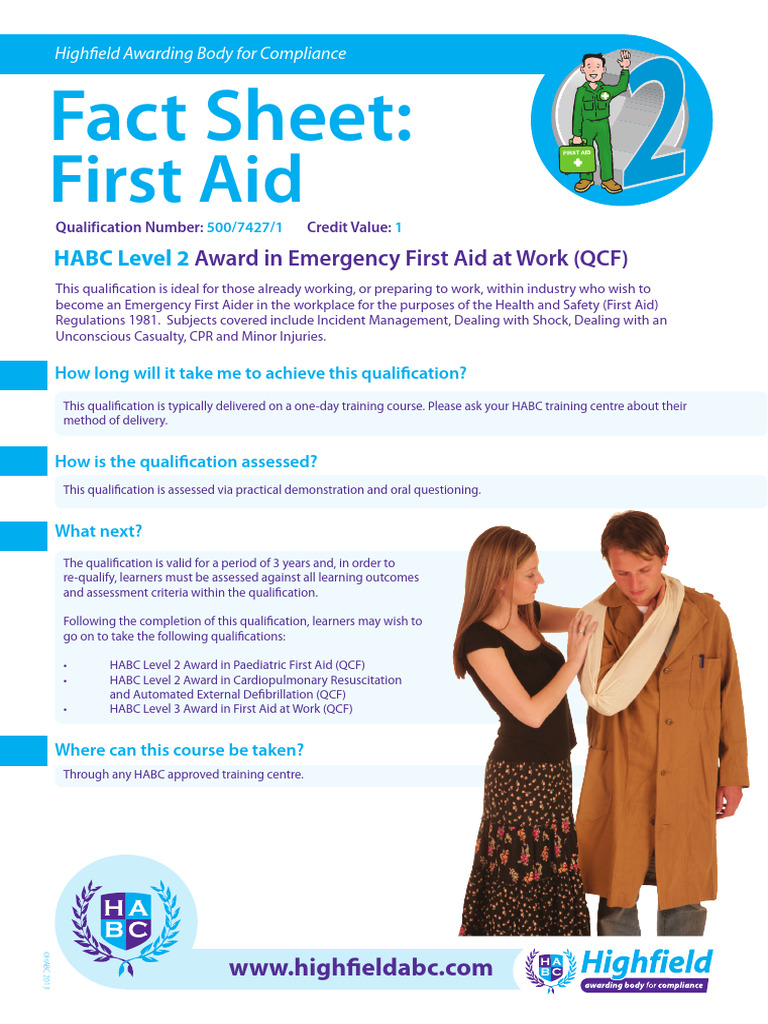 HABC Level 2 Emergency First Aid Course | PDF