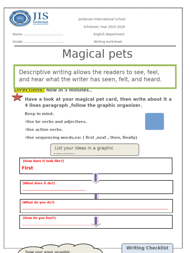 Magical Pets Writing Worksheet | PDF | Language Families | Languages