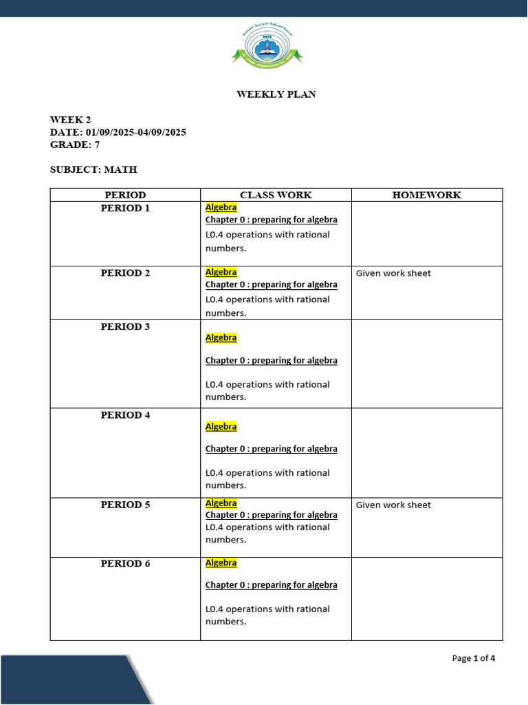 Grade 7 Weekly Lesson Plan | PDF | Cell (Biology) | Biology