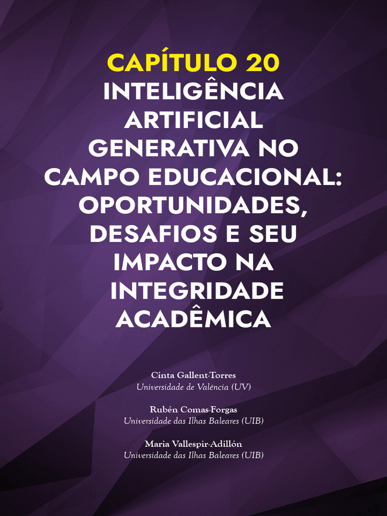 IA Generativa na Educação: Impactos e Desafios | PDF | Aprendizado ...