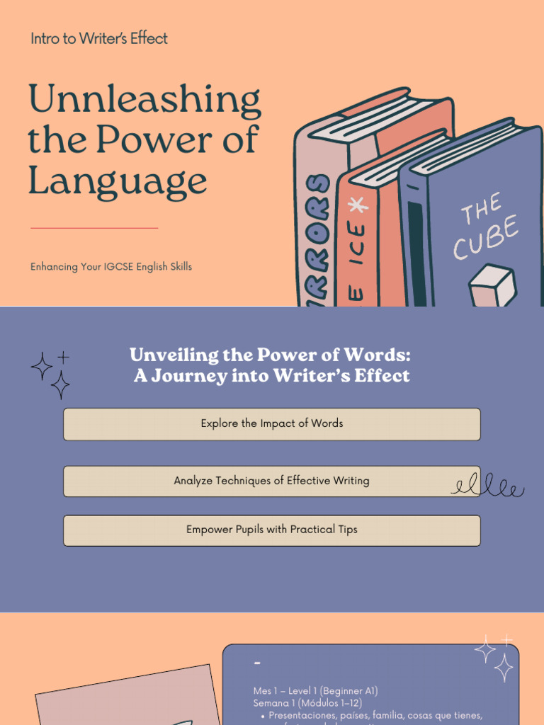 Modern Orange English Class Education Presentation - Modern Orange ...