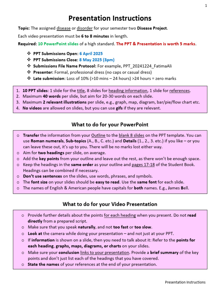 PowerPoint Presentation Guidelines | PDF | Microsoft Power Point ...