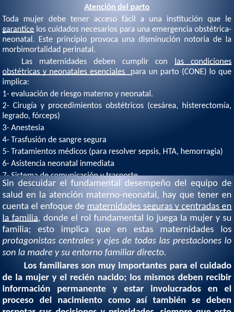 Atención Integral en el Parto Seguro | PDF | Parto | El embarazo