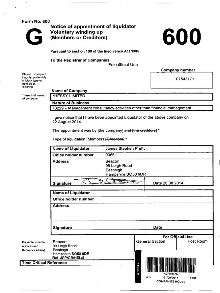 Companies House Document | PDF