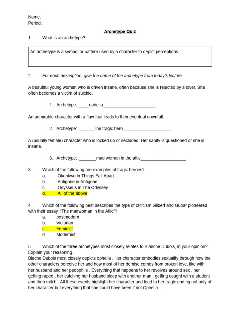 Understanding Literary Archetypes | PDF