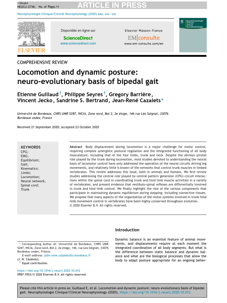 Neuro-Evolution of Bipedal Locomotion | PDF | Motor Neuron | Nervous System