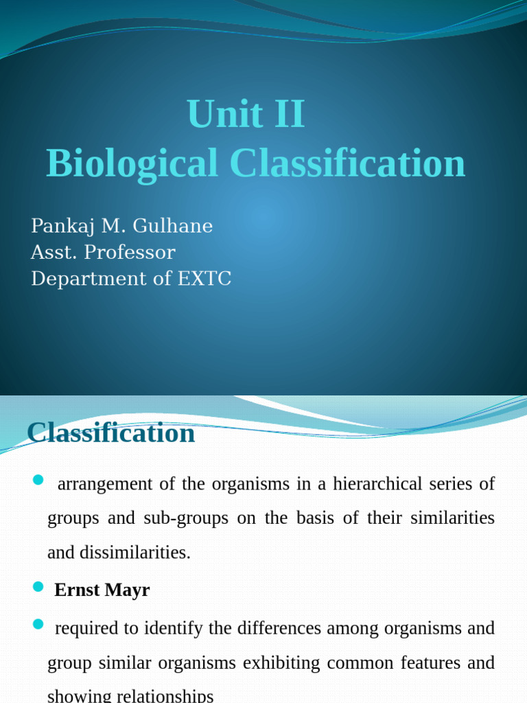 Biological Classification Overview | PDF | Archaea | Escherichia Coli