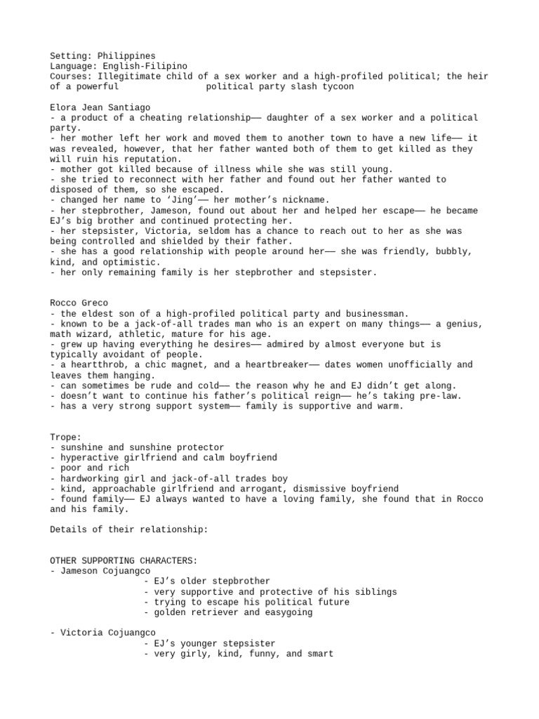 Character Background | PDF