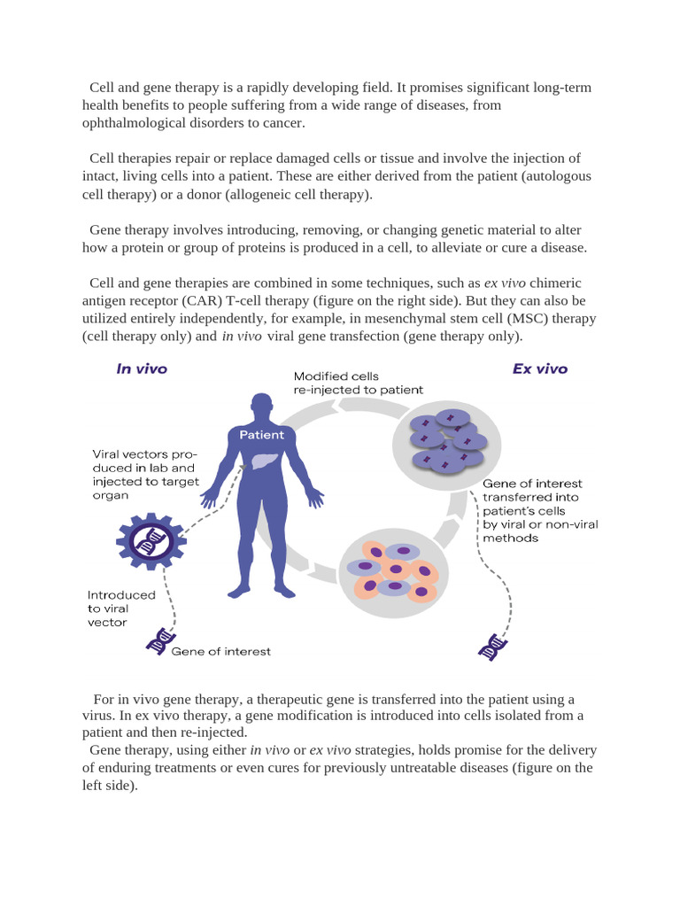Gene Therapy | PDF