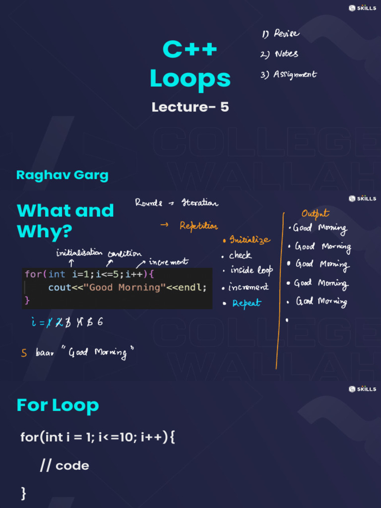 Fundamentals of Programming 1 03 Class Notes DECODE DSA With C 2 | PDF ...