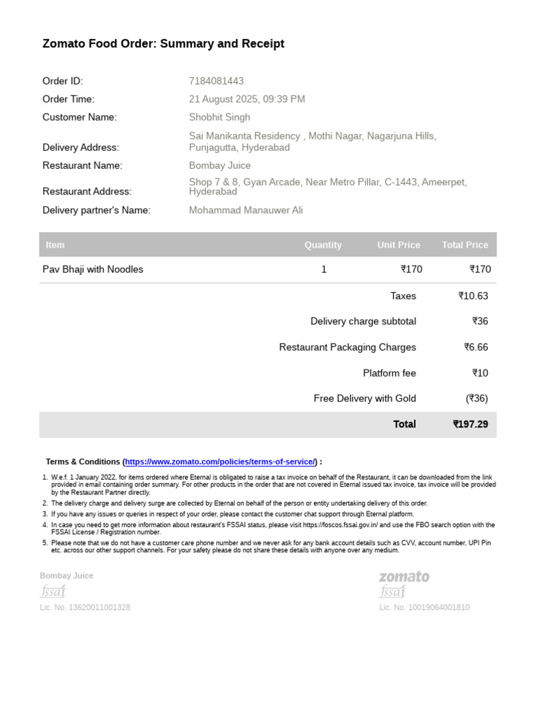 Order ID 7184081443 | PDF | Business
