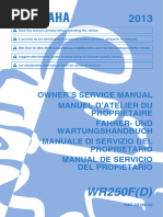 Wr250f 2009 Service | PDF | Clutch | Vehicles