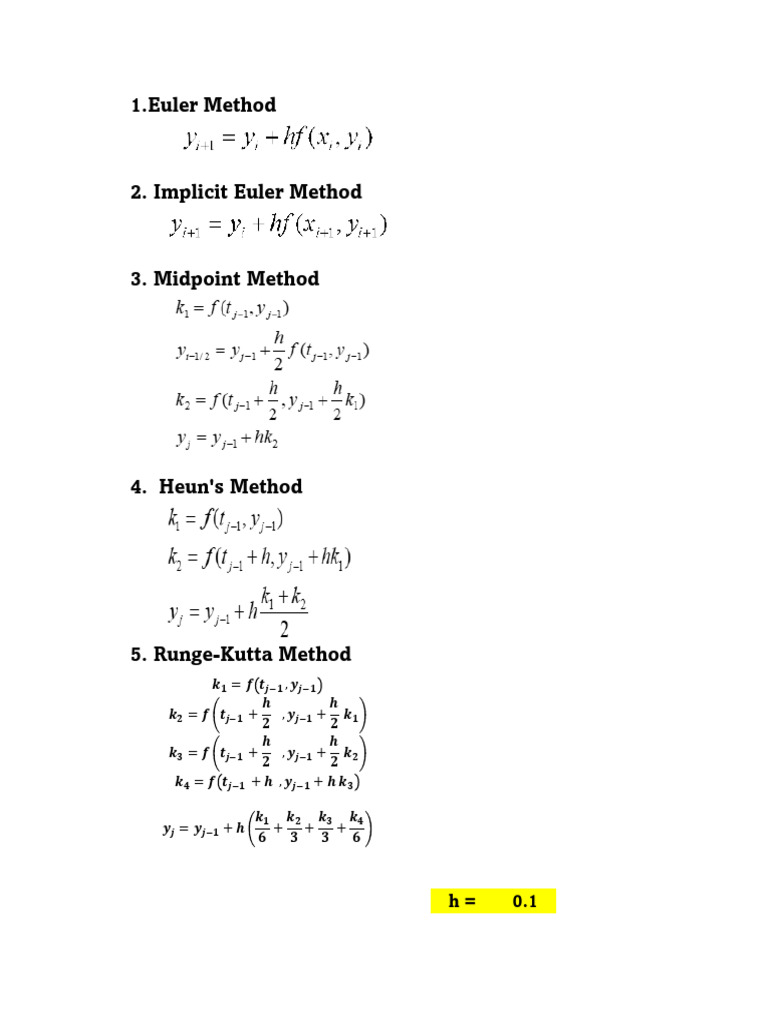 Numerical Methods | PDF