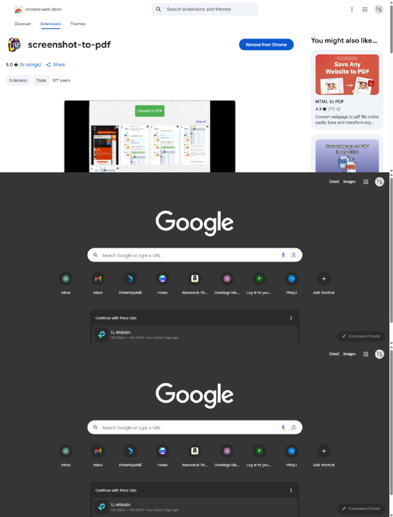 Screenshots | PDF