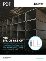 HSS Column Splice Design Guide | PDF | Column | Welding