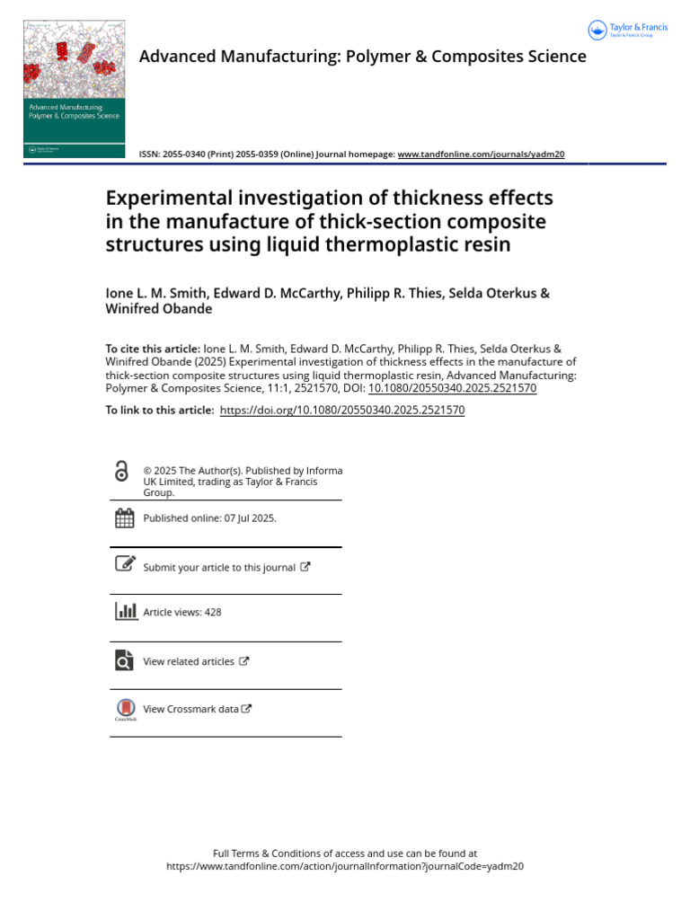 Experimental Investigation of Thickness Effects in The Manufacture of ...