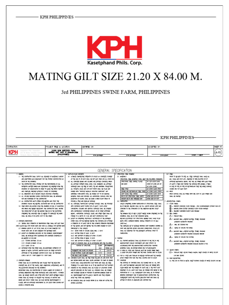 03 - MATING GILT 21.20x84.00m. 3,000 Sow 11.09.2024 | PDF