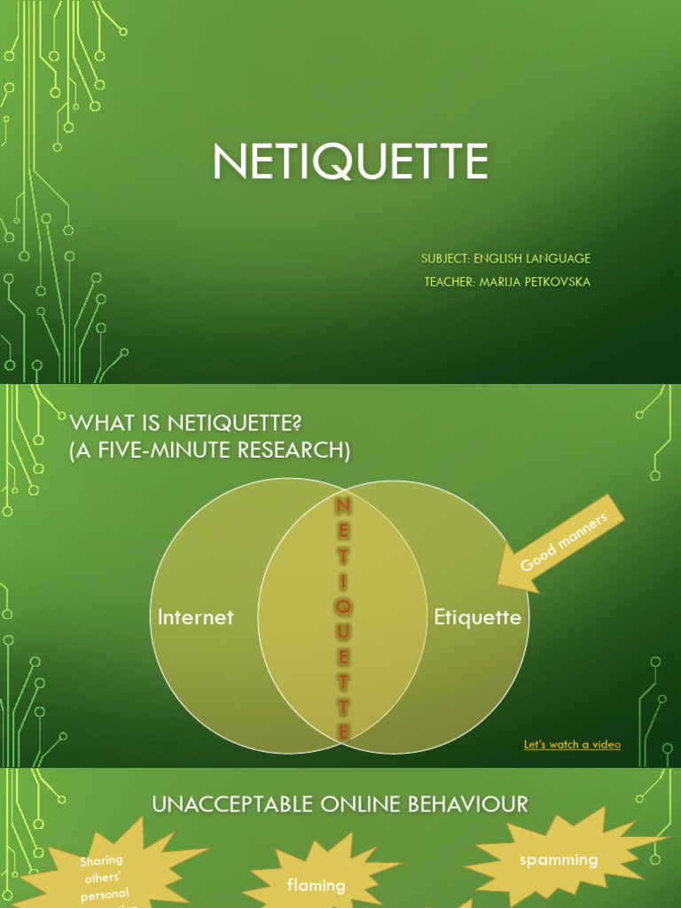 N Etiquette | PDF