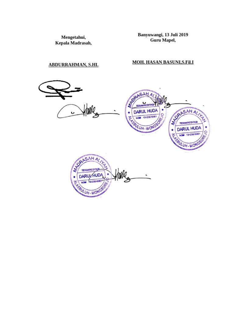 Mengetahui | PDF